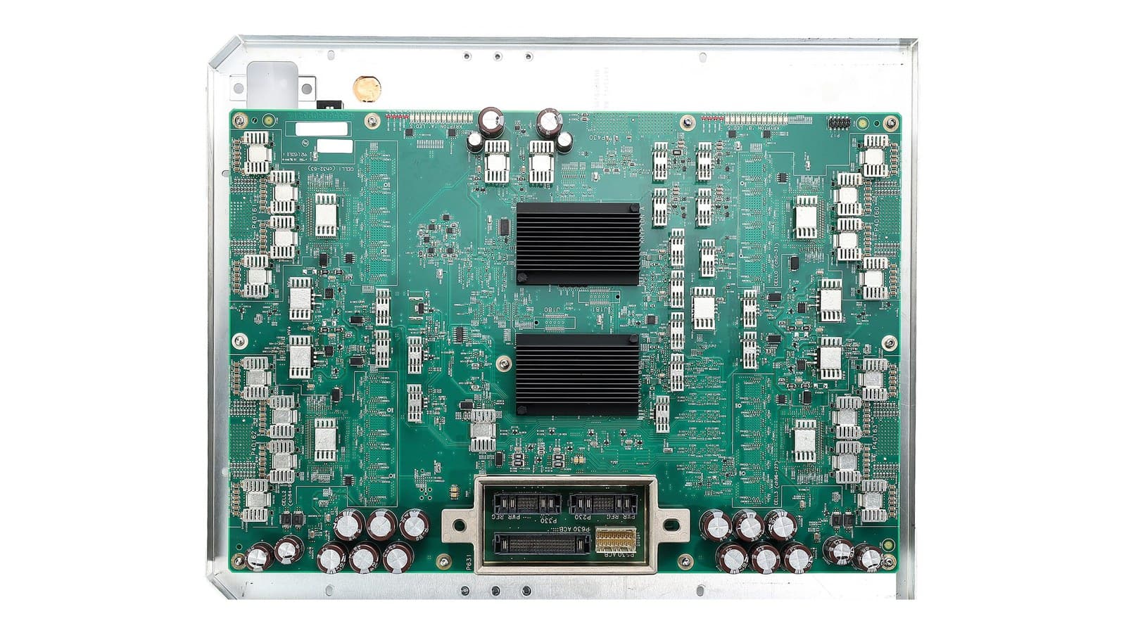 Philips Affiniti 50 ACQ acquisition board, part 453562010421, photographed from above on white
